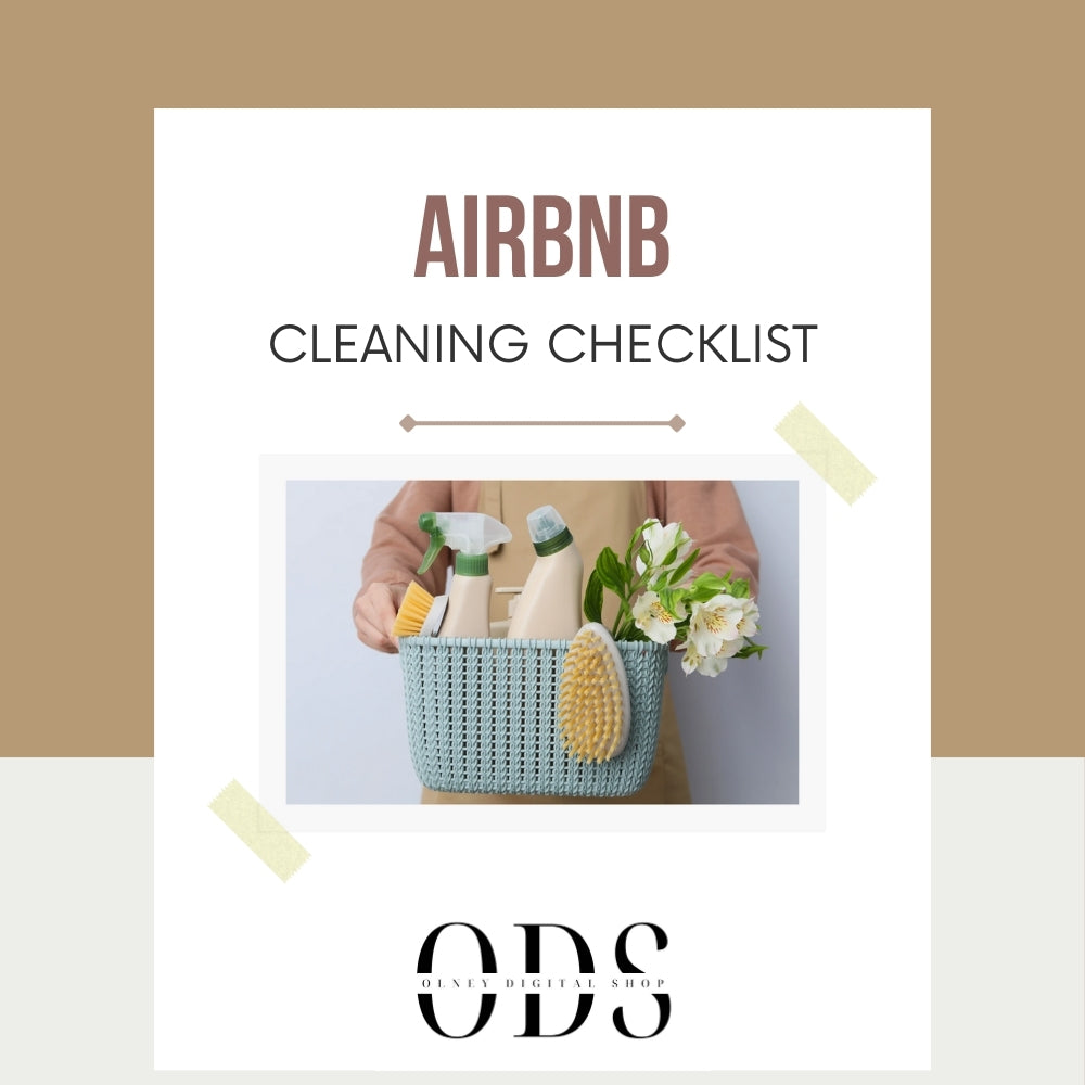 AirBnB Cleaning Checklist